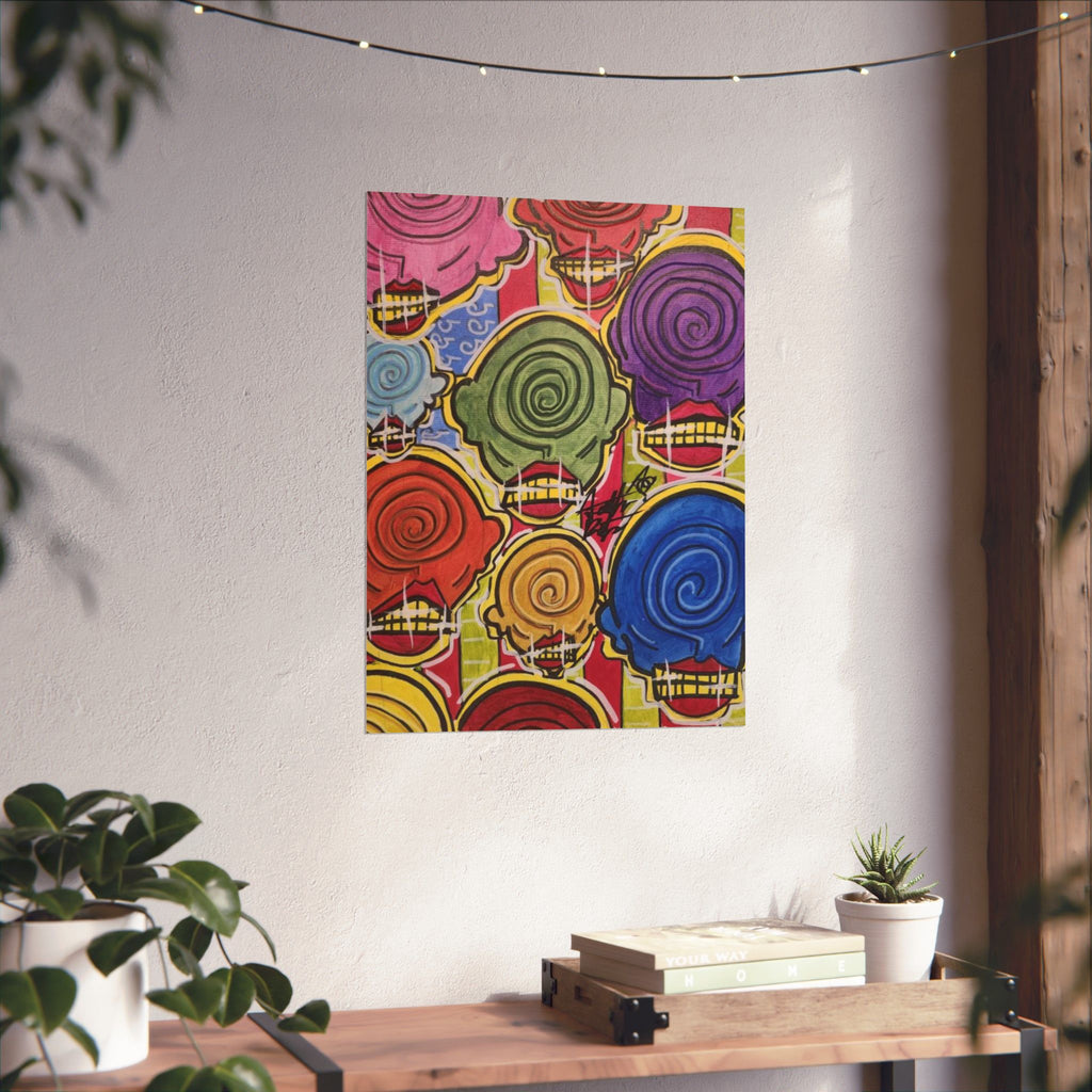 UNDER THE FLAG NEW B.O.R.N Matte Vertical Posters