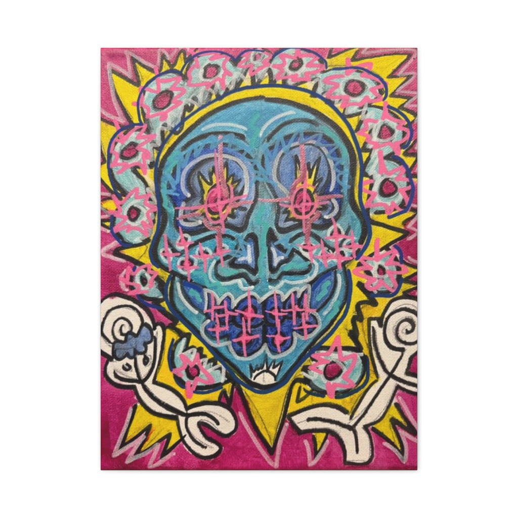 DEAD HEAD NEW B.O.R.N vertical Matte Canvas, Stretched.