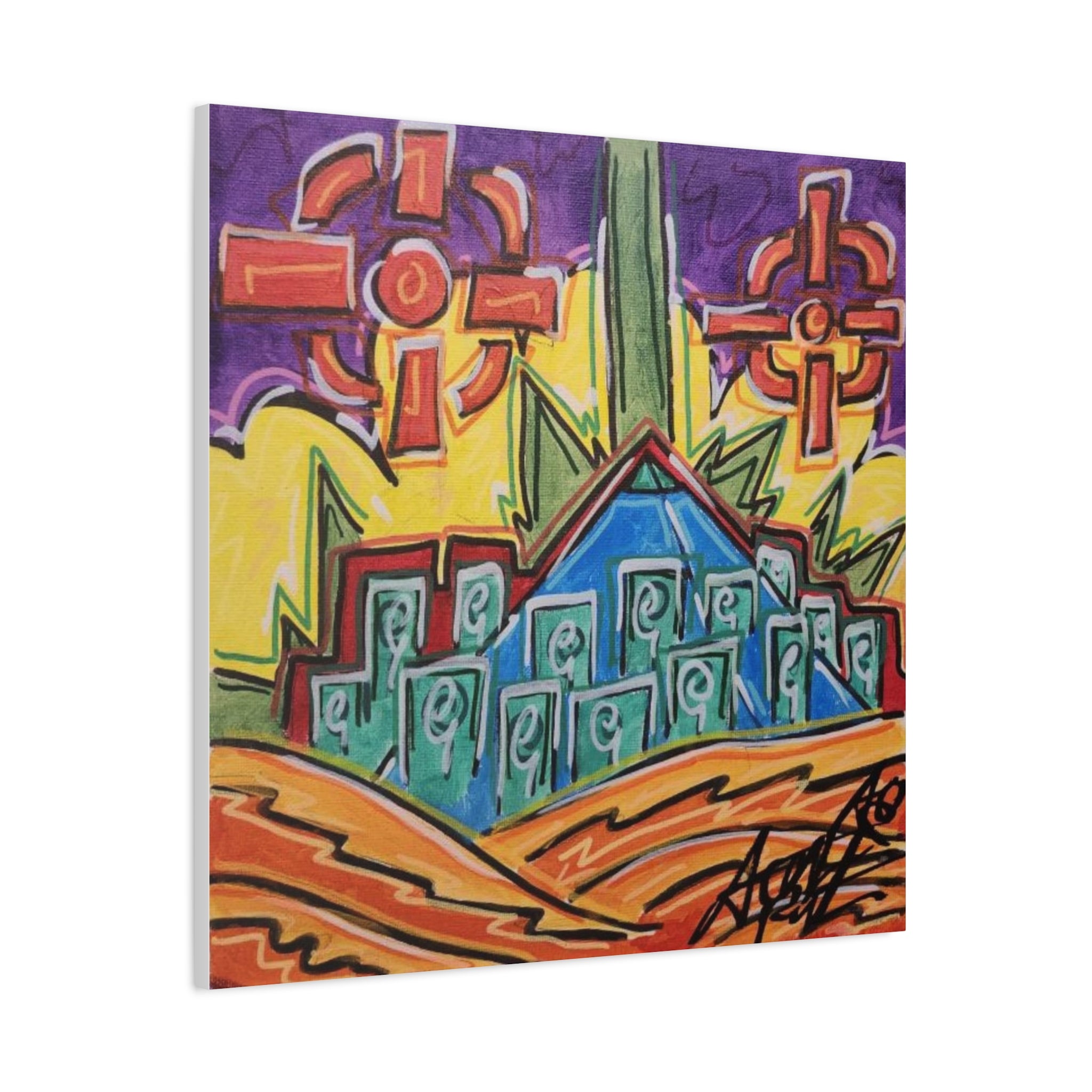 Copy of NEW B.O.R.N square Matte Canvas, Stretched, 1.25"