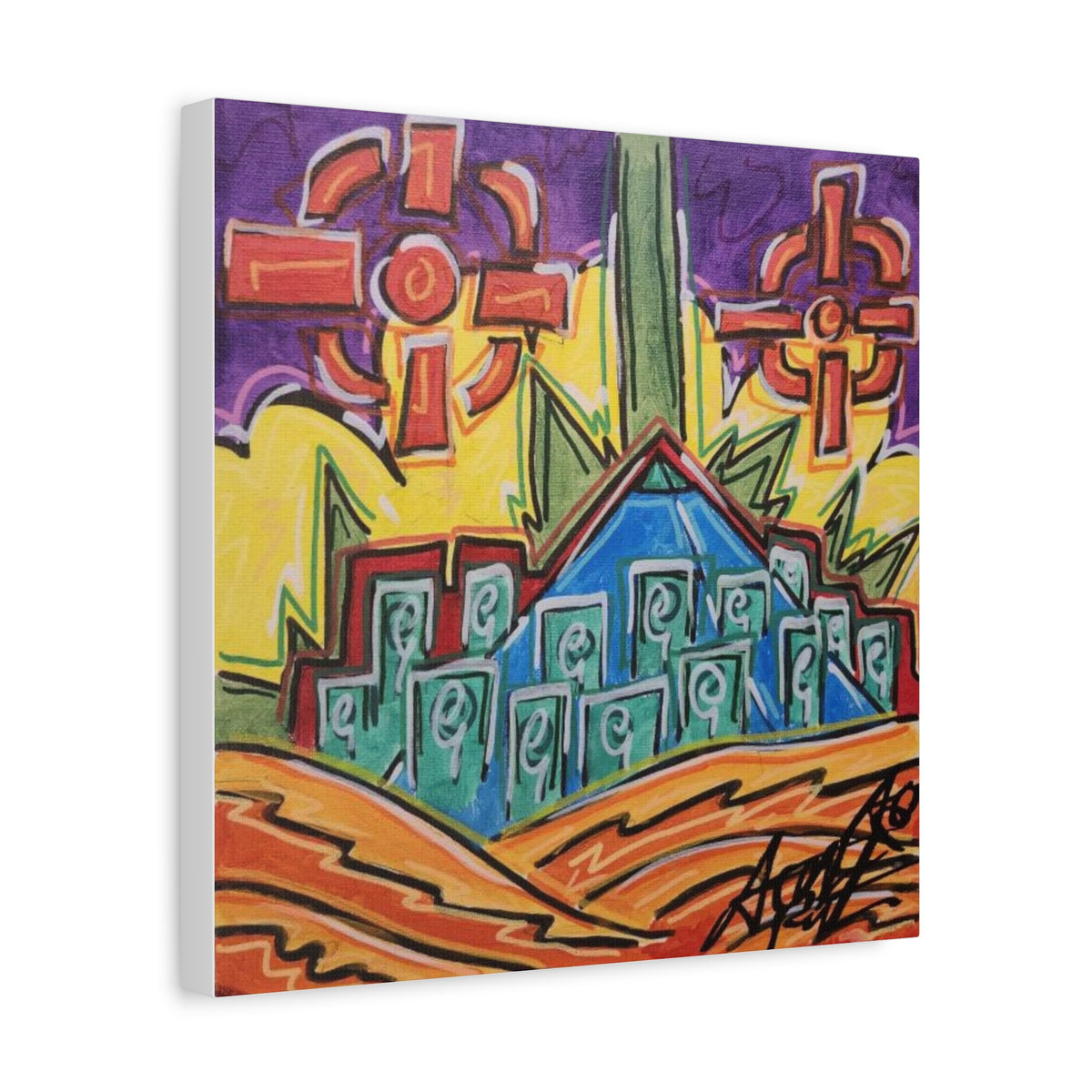 Copy of NEW B.O.R.N square Matte Canvas, Stretched, 1.25"