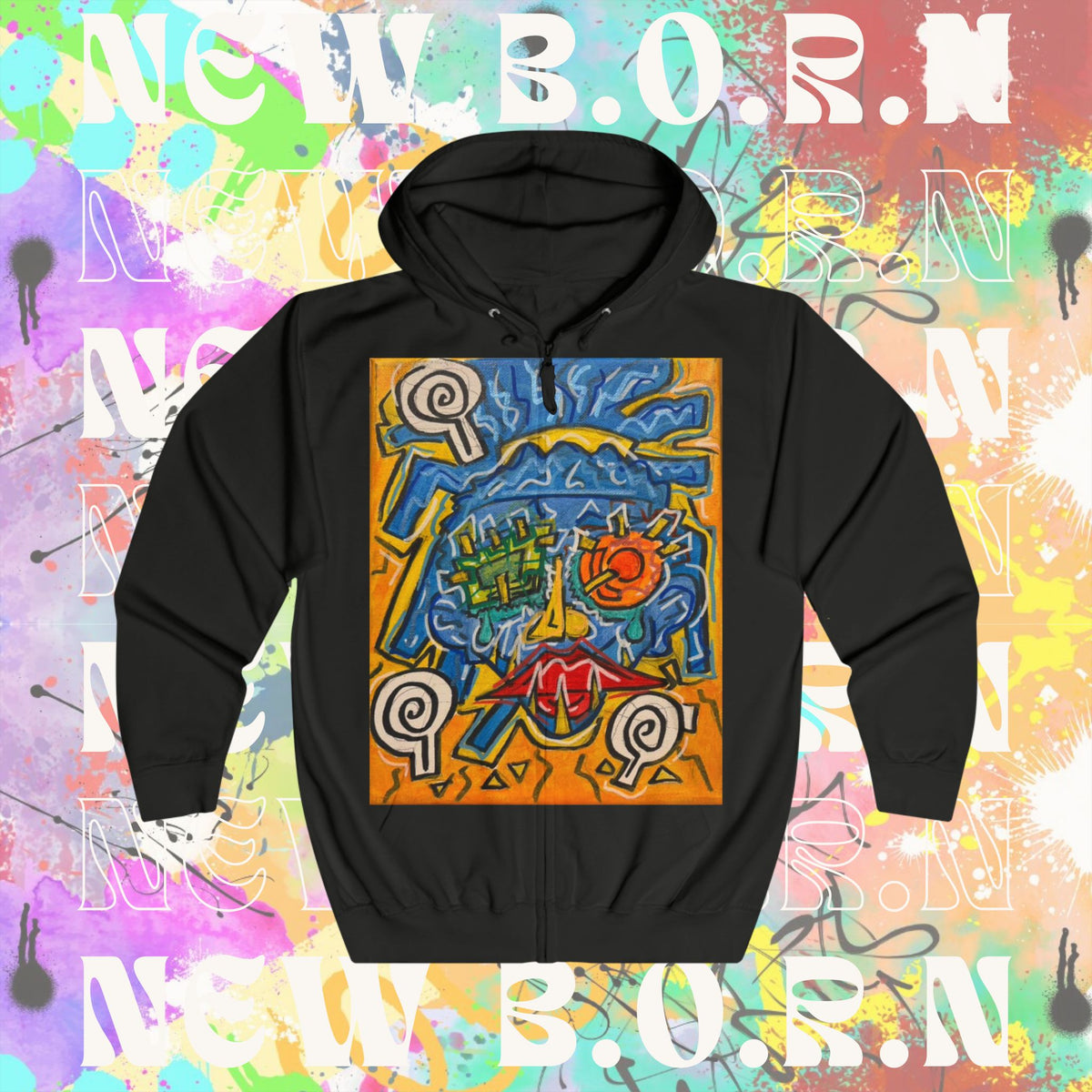 THE ONE NEW B.O.R.N THE MAKER Unisex Full Zip Hoodie