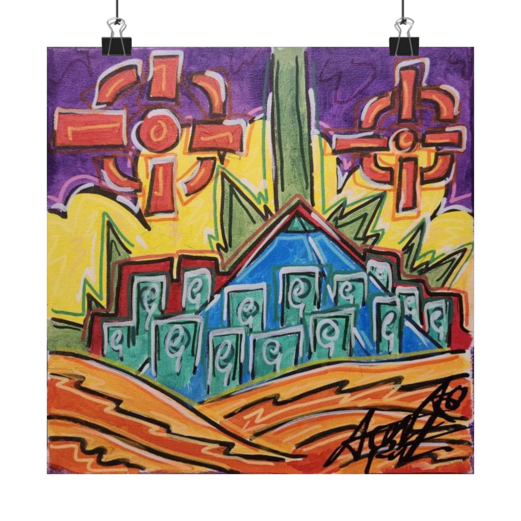 NEW B.O.R.N TEMPLE Matte Vertical Posters