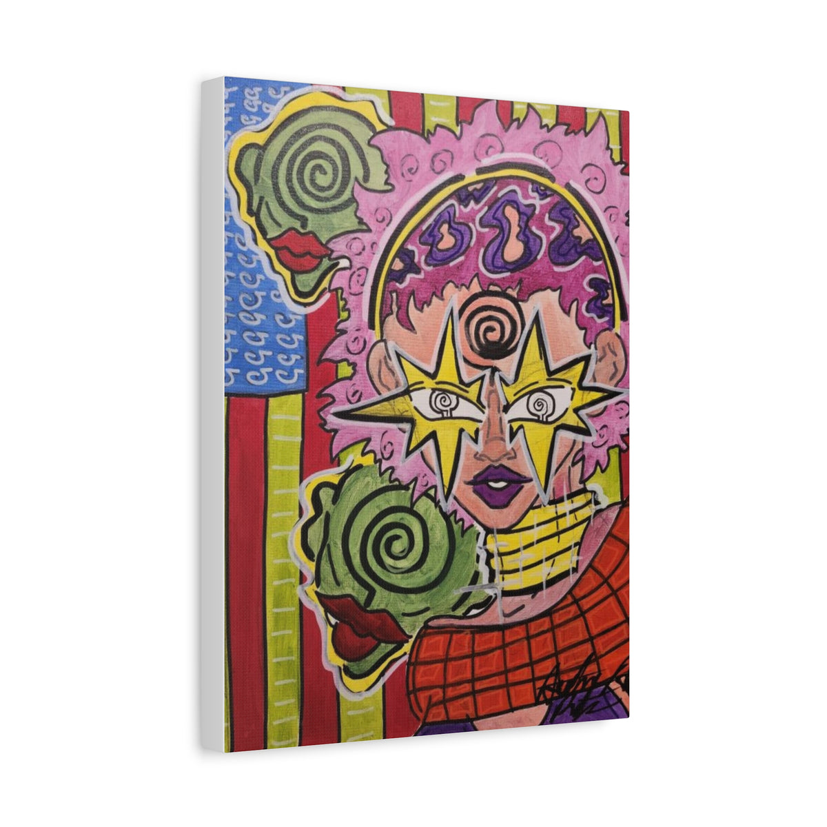 HERB EYES NEW B.O.R.N vertical Matte Canvas, Stretched, 1.25"