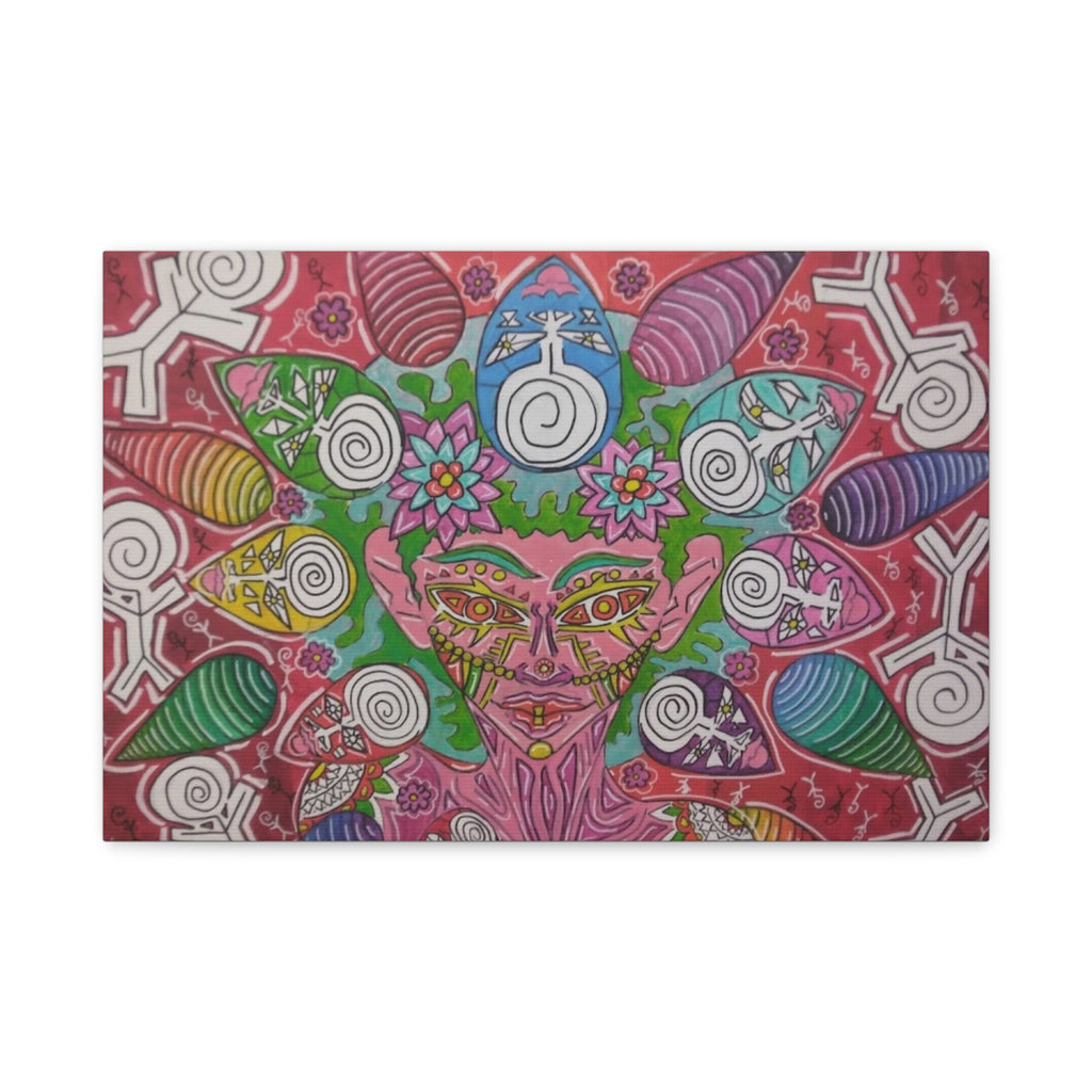 SMILE SUNFLOWER NEW B.O.R.N horizontal Matte Canvas, Stretched, 1.25"