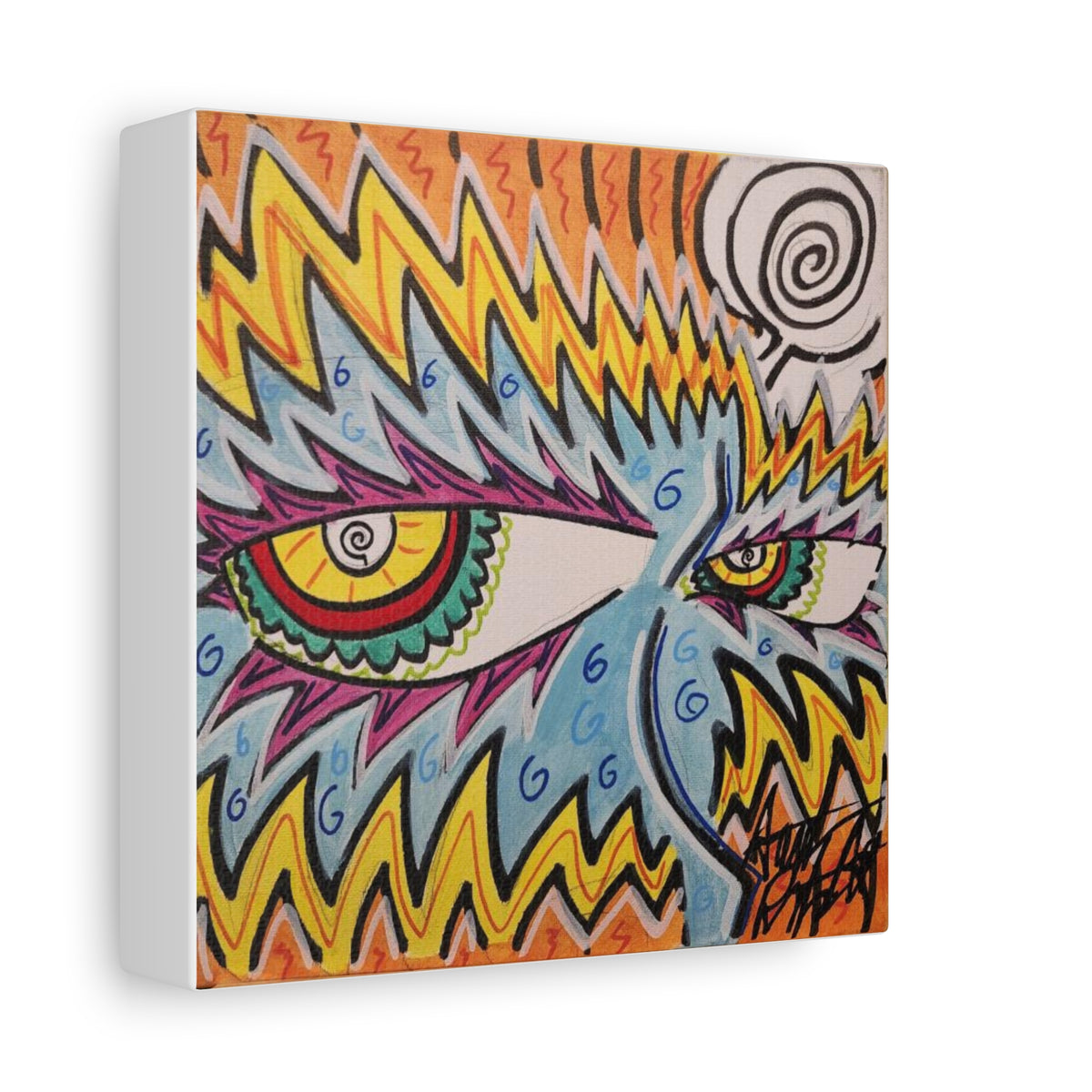 EYES NEW B.O.R.N square Matte Canvas, Stretched.