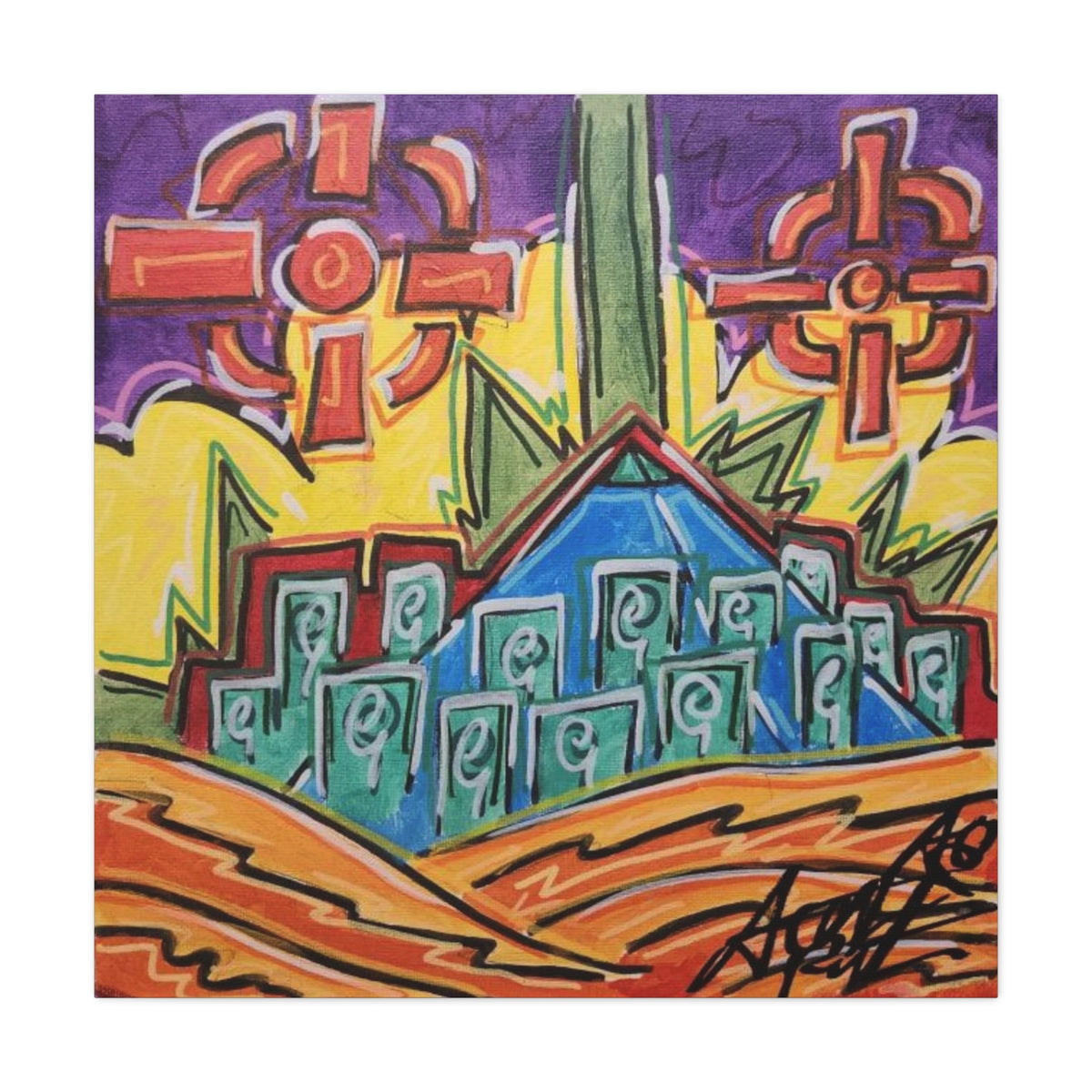 Copy of NEW B.O.R.N square Matte Canvas, Stretched, 1.25"