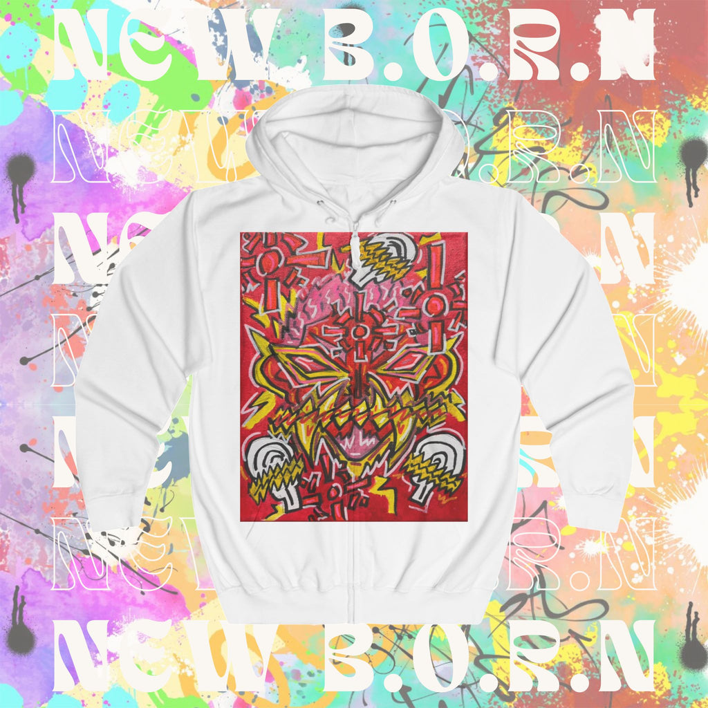NORAA NEW B.O.R.N THE MAKER Unisex Full Zip Hoodie