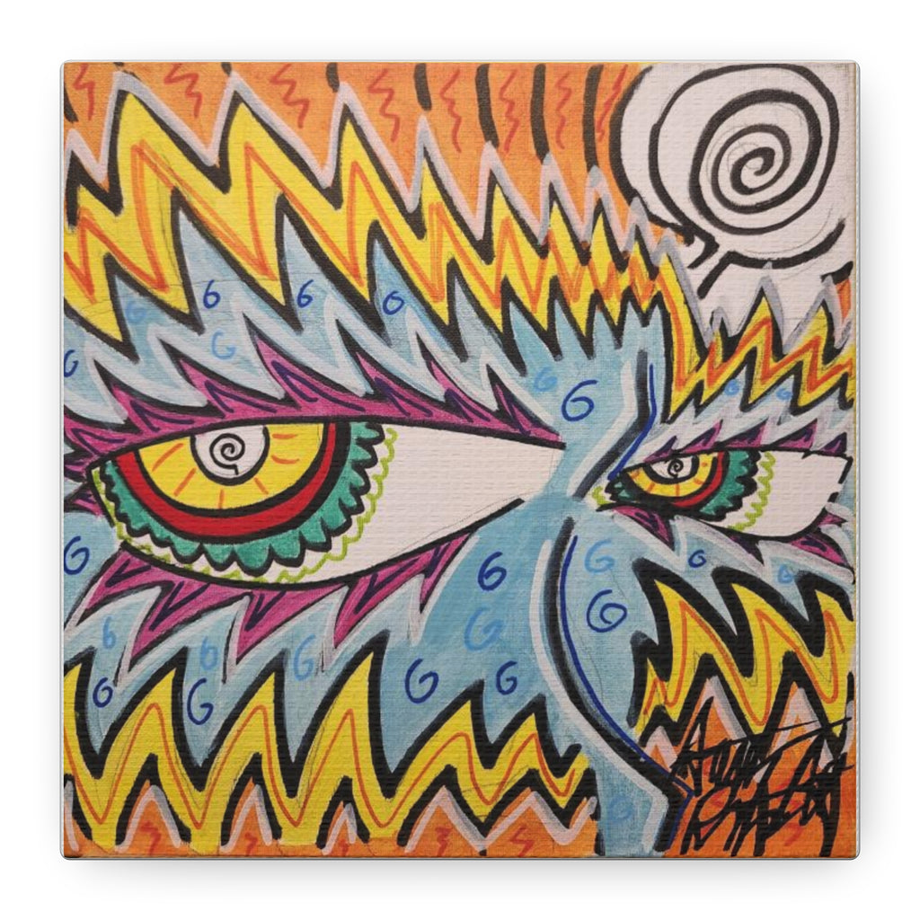 EYES NEW B.O.R.N square Matte Canvas, Stretched.
