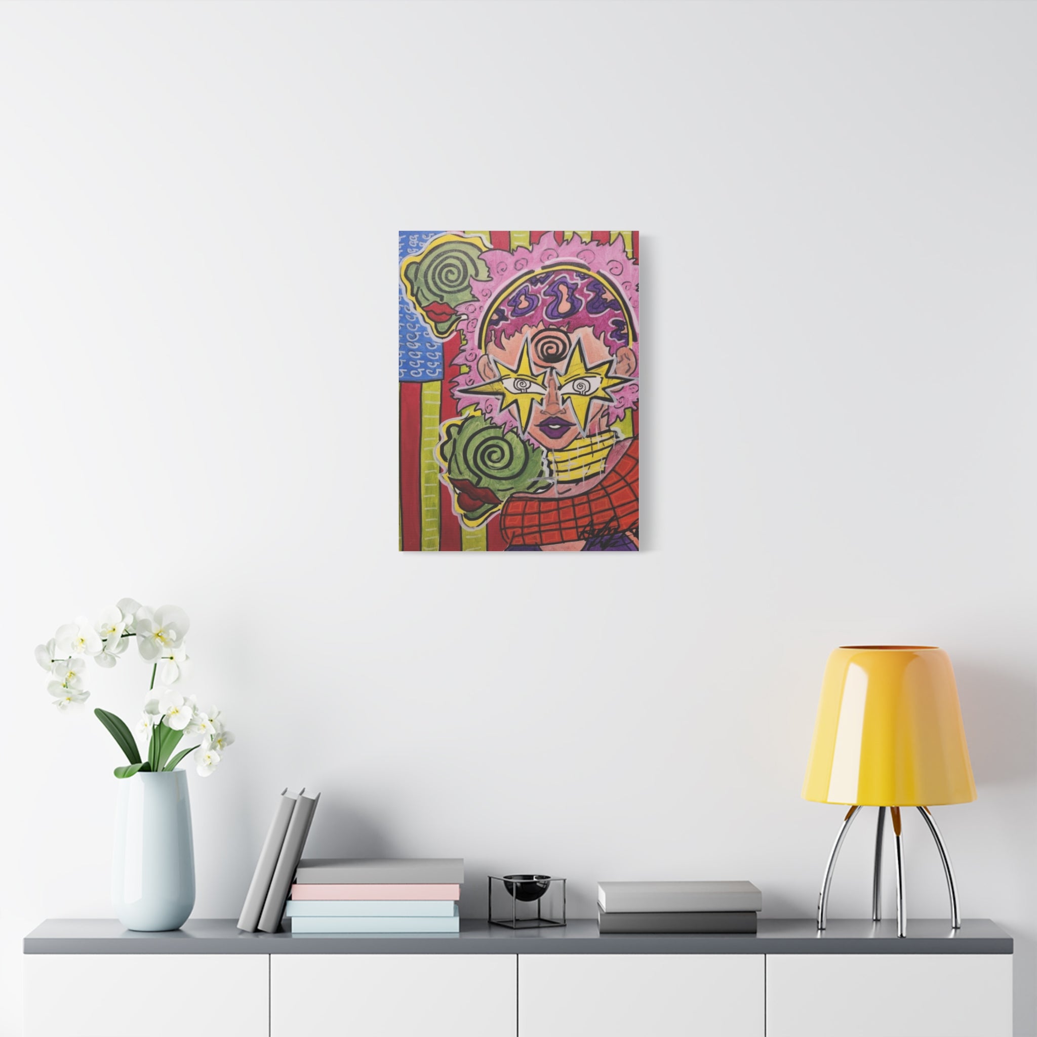 HERB EYES NEW B.O.R.N vertical Matte Canvas, Stretched, 1.25"