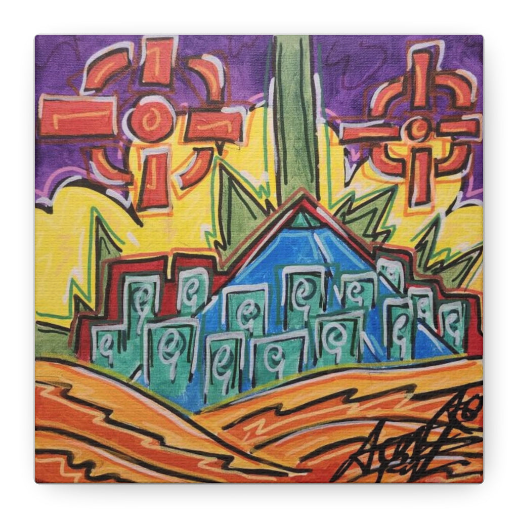 Copy of NEW B.O.R.N square Matte Canvas, Stretched, 1.25"