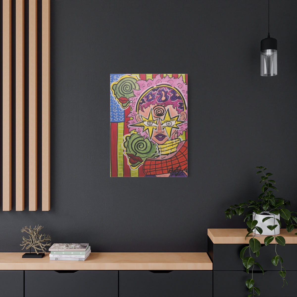 HERB EYES NEW B.O.R.N vertical Matte Canvas, Stretched, 1.25"