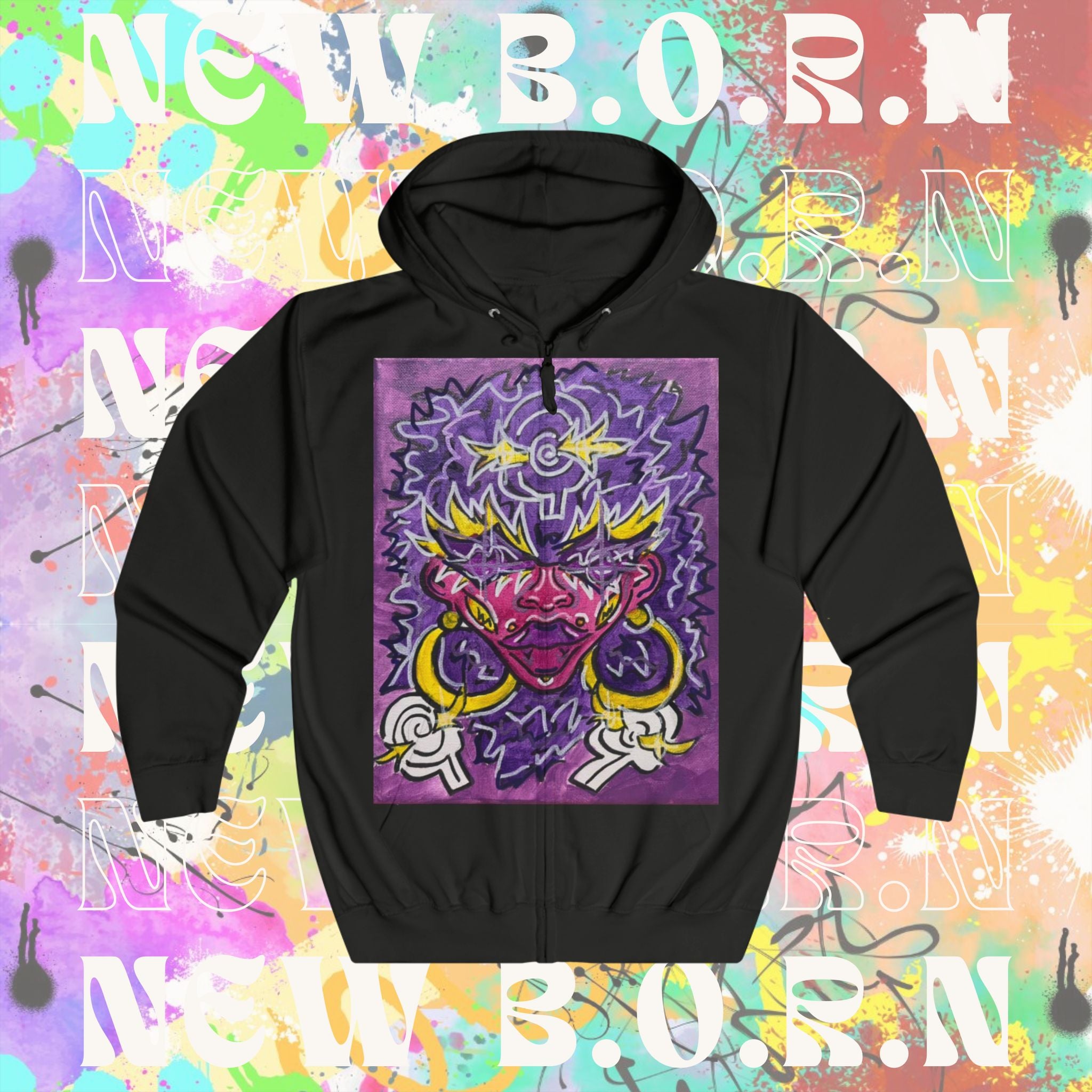 DIVA NEW B.O.R.N THE MAKER Unisex Full Zip Hoodie
