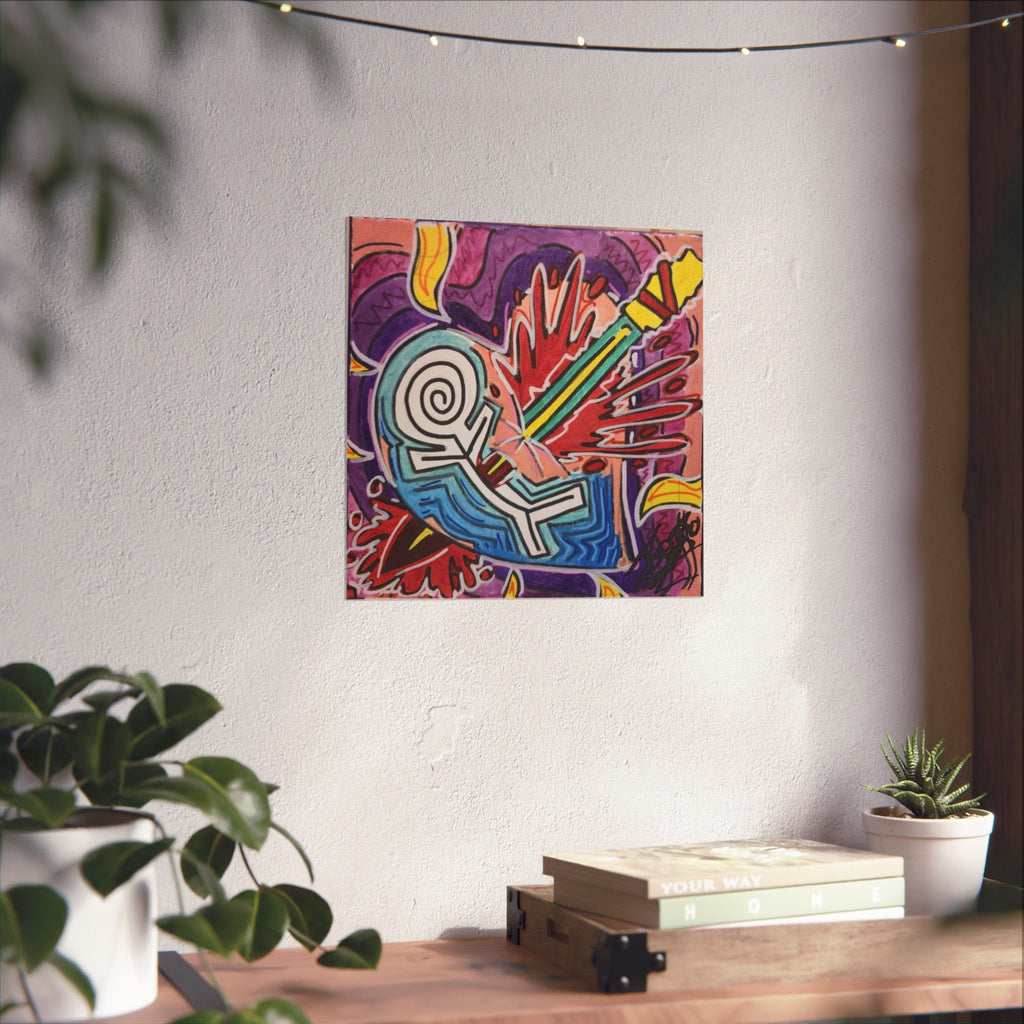 NEW B.O.R.N HART STAB Matte Vertical Posters
