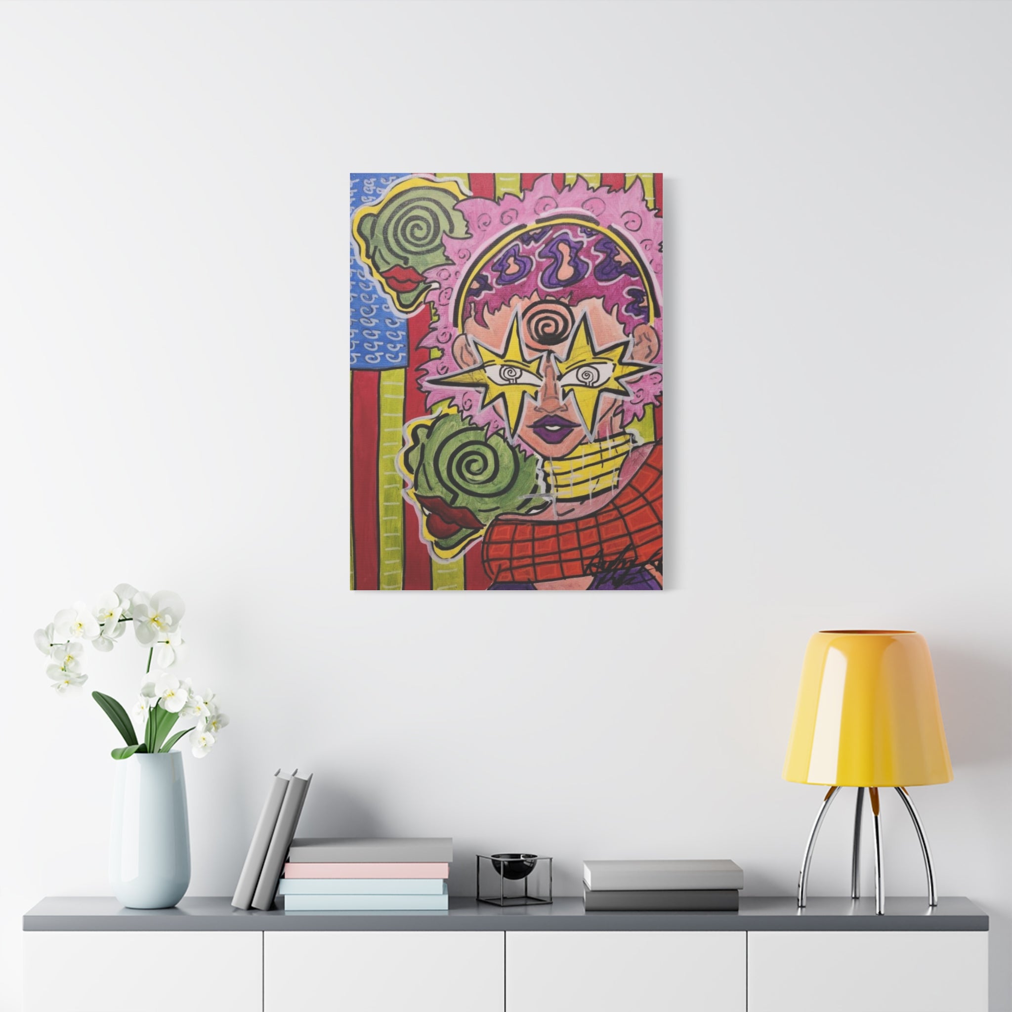 HERB EYES NEW B.O.R.N vertical Matte Canvas, Stretched, 1.25"