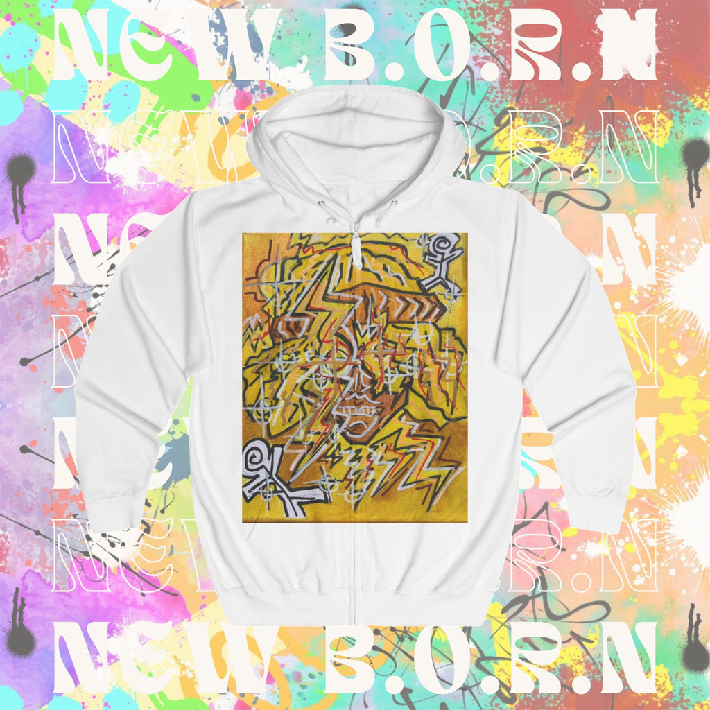 JOY NEW B.O.R.N THE MAKER Unisex Full Zip Hoodie