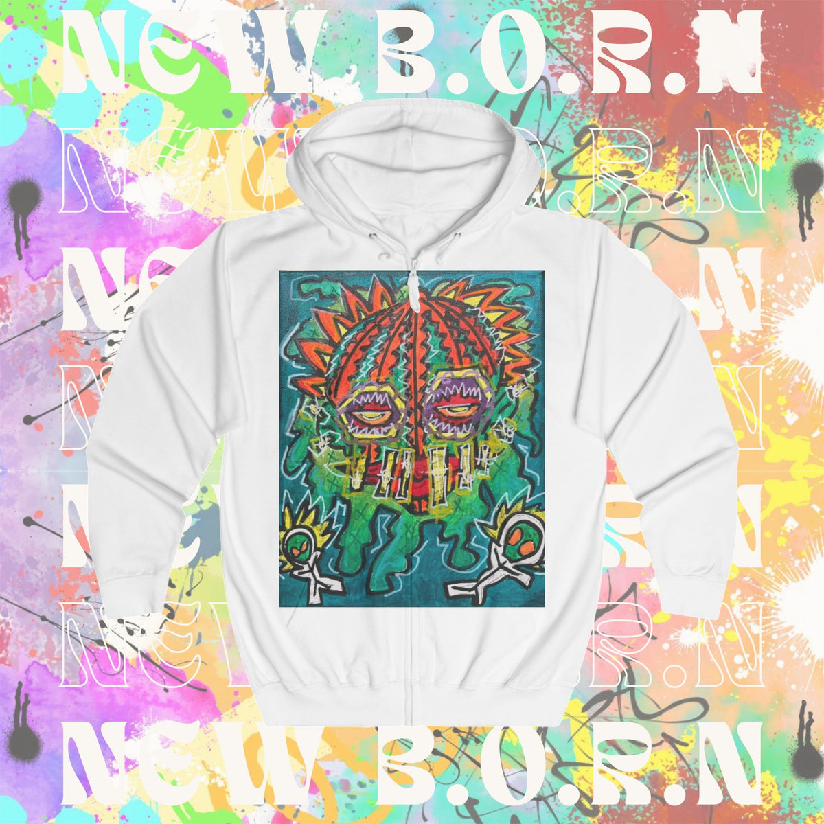 POTHEAD NEW B.O.R.N THE MAKER Unisex Full Zip Hoodie