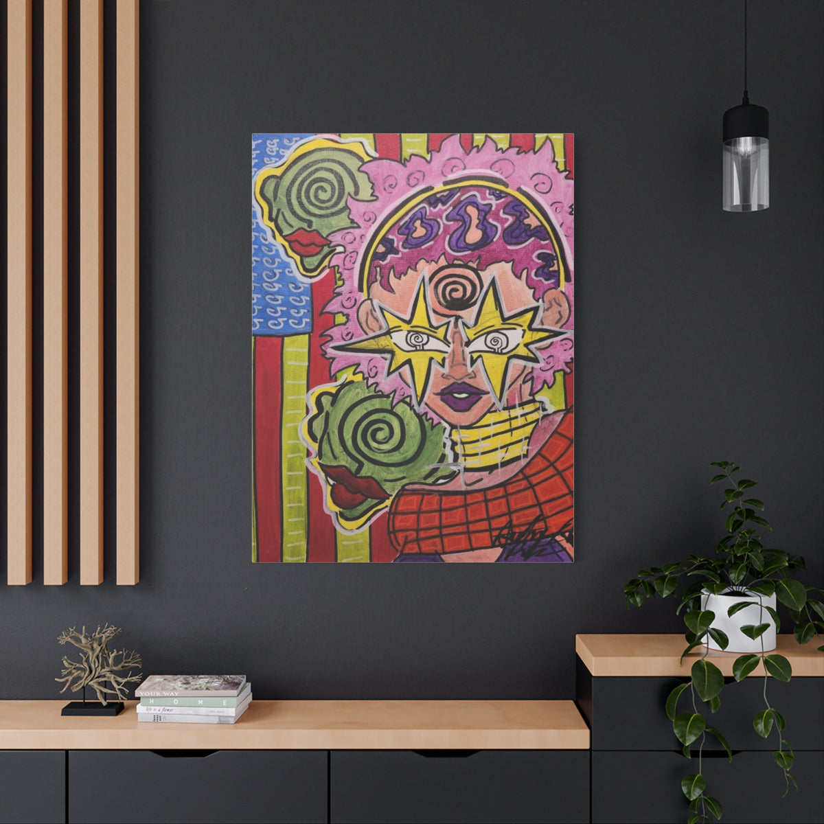 HERB EYES NEW B.O.R.N vertical Matte Canvas, Stretched, 1.25"