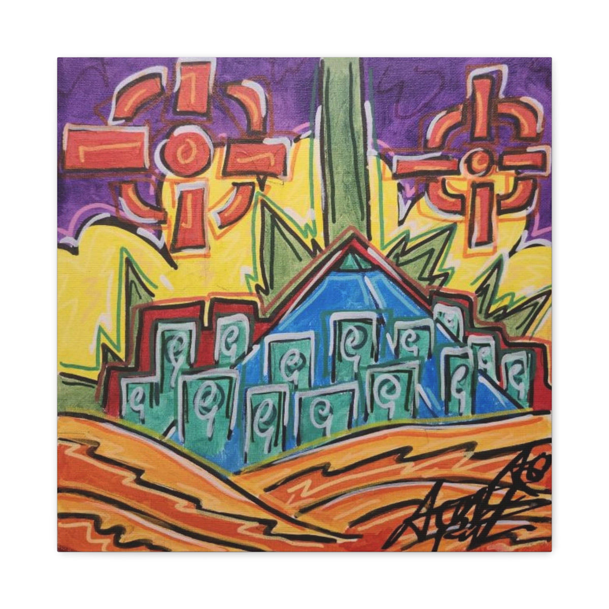 Copy of NEW B.O.R.N square Matte Canvas, Stretched, 1.25"