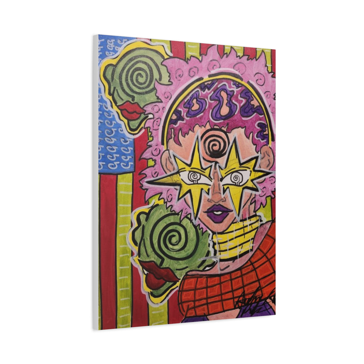 HERB EYES NEW B.O.R.N vertical Matte Canvas, Stretched, 1.25"