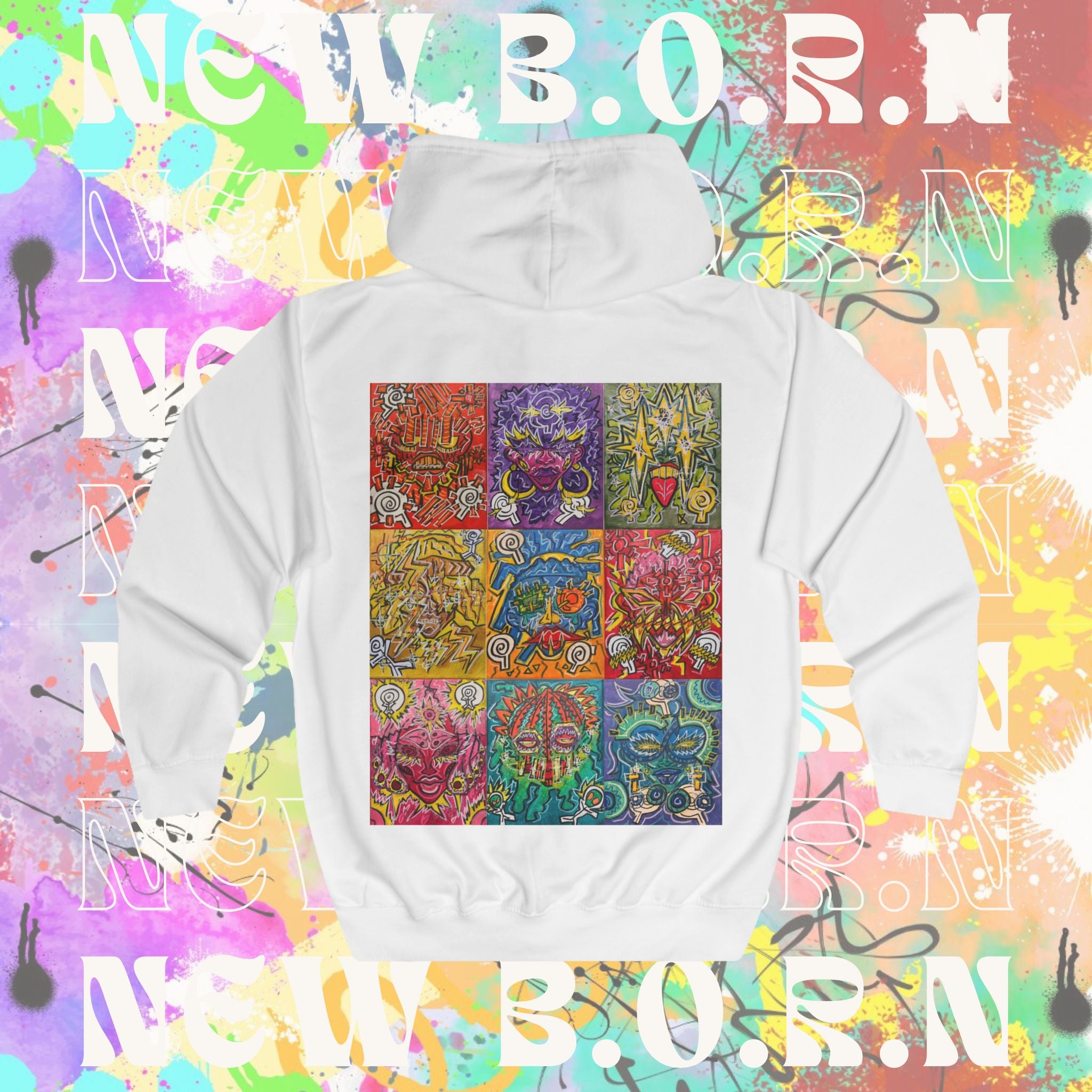 JOY NEW B.O.R.N THE MAKER Unisex Full Zip Hoodie