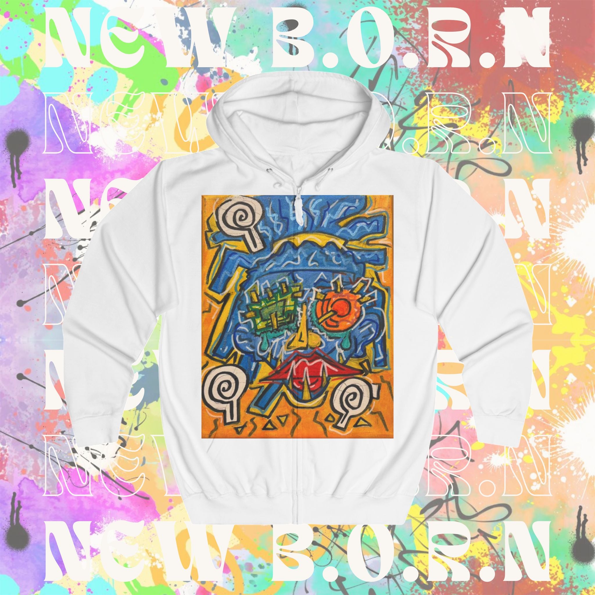 THE ONE NEW B.O.R.N THE MAKER Unisex Full Zip Hoodie
