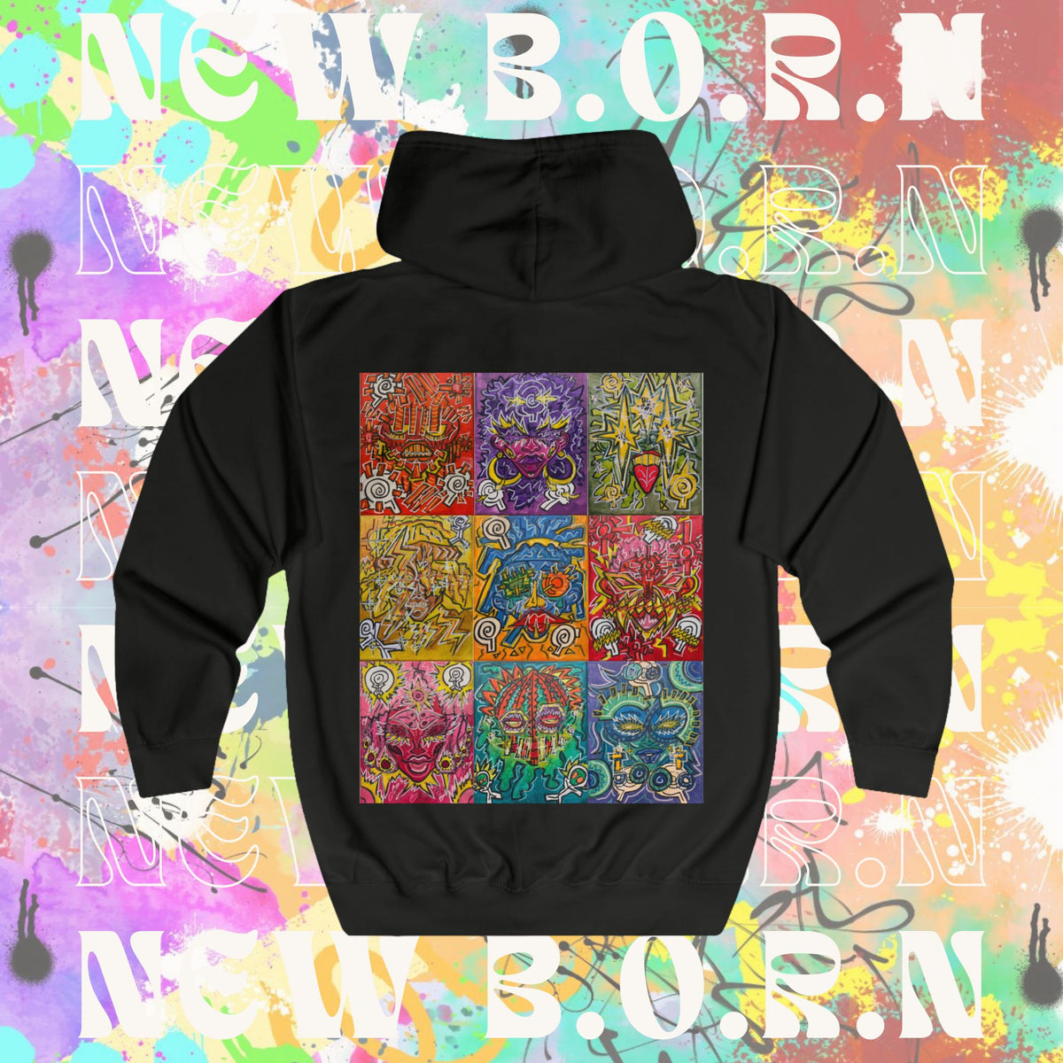 DEADHEAD NEW B.O.R.N THE MAKER Unisex Full Zip Hoodie