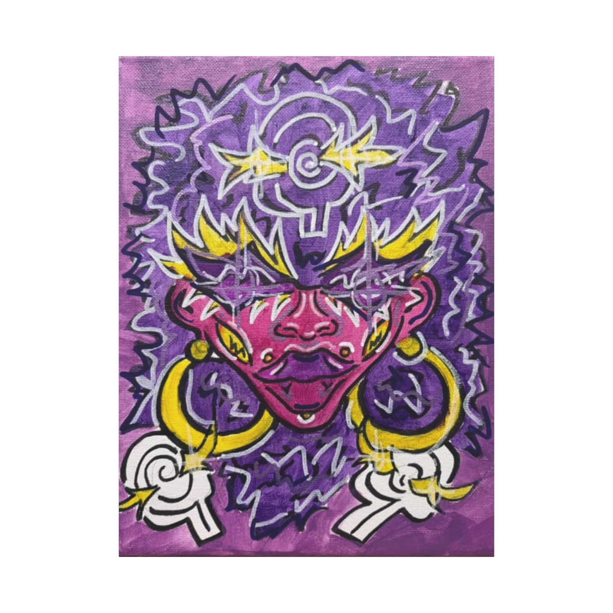 DIVA NEW B.O.R.N vertical Matte Canvas, Stretched.