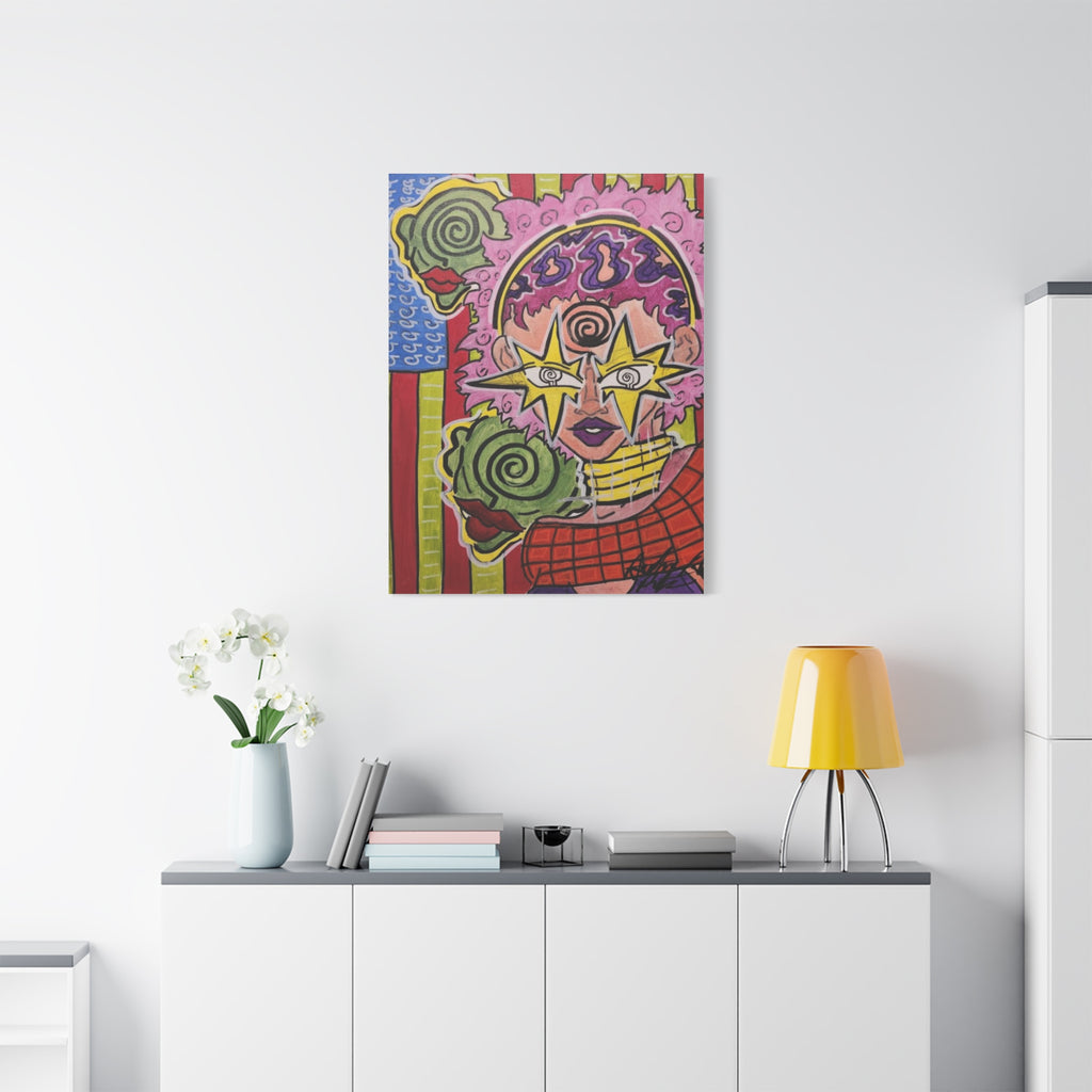 HERB EYES NEW B.O.R.N vertical Matte Canvas, Stretched, 1.25"