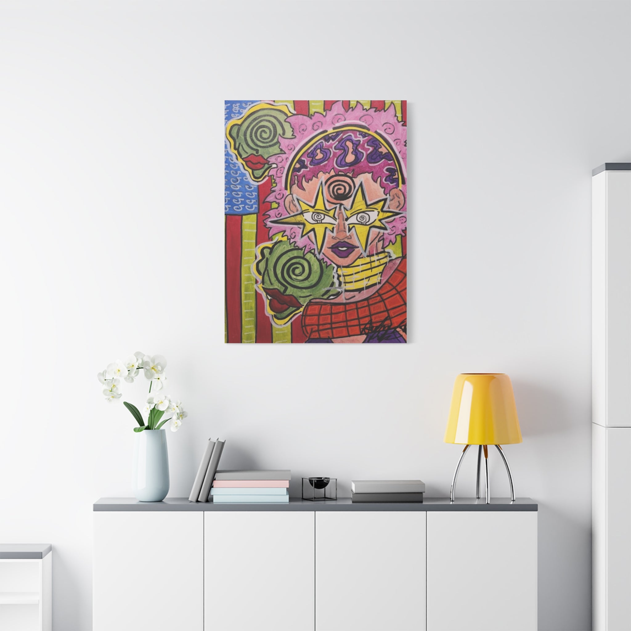 HERB EYES NEW B.O.R.N vertical Matte Canvas, Stretched, 1.25"