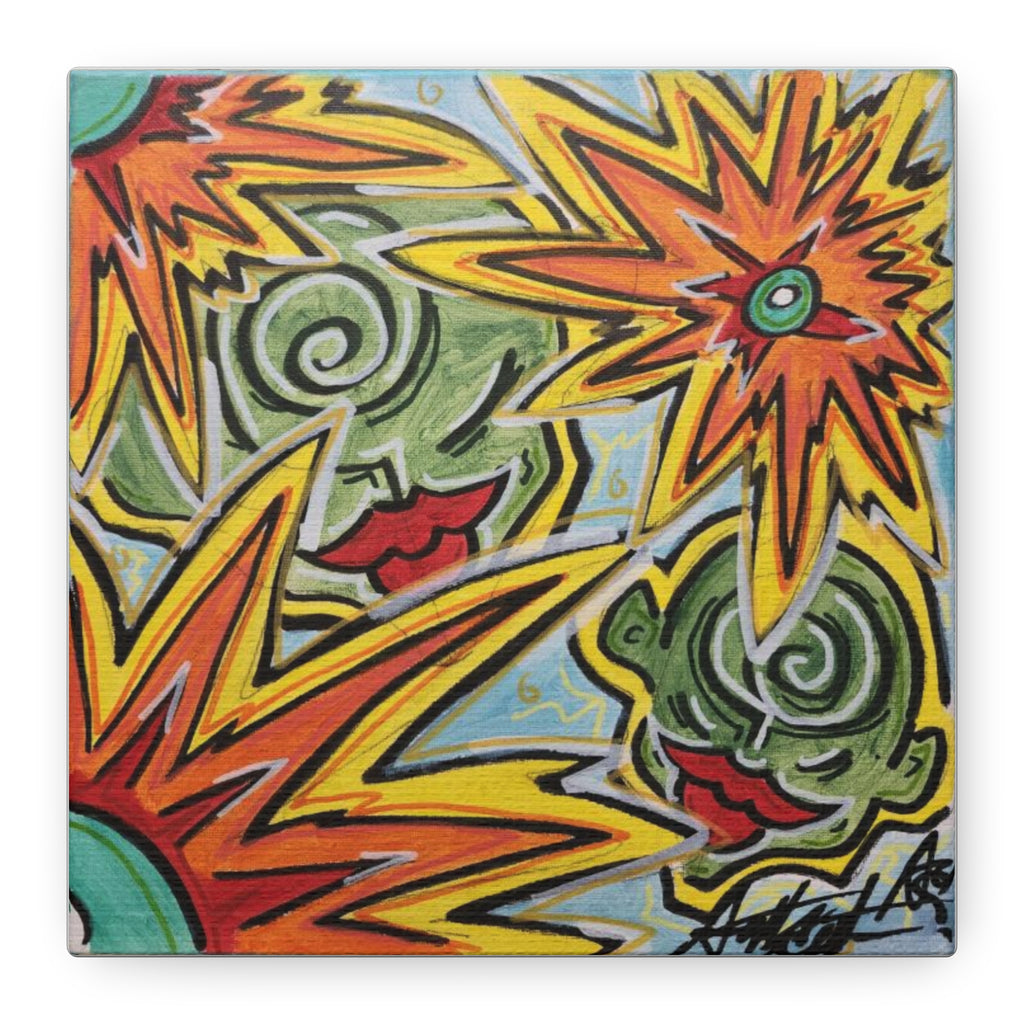 CELLS NEW B.O.R.N square Matte Canvas, Stretched.