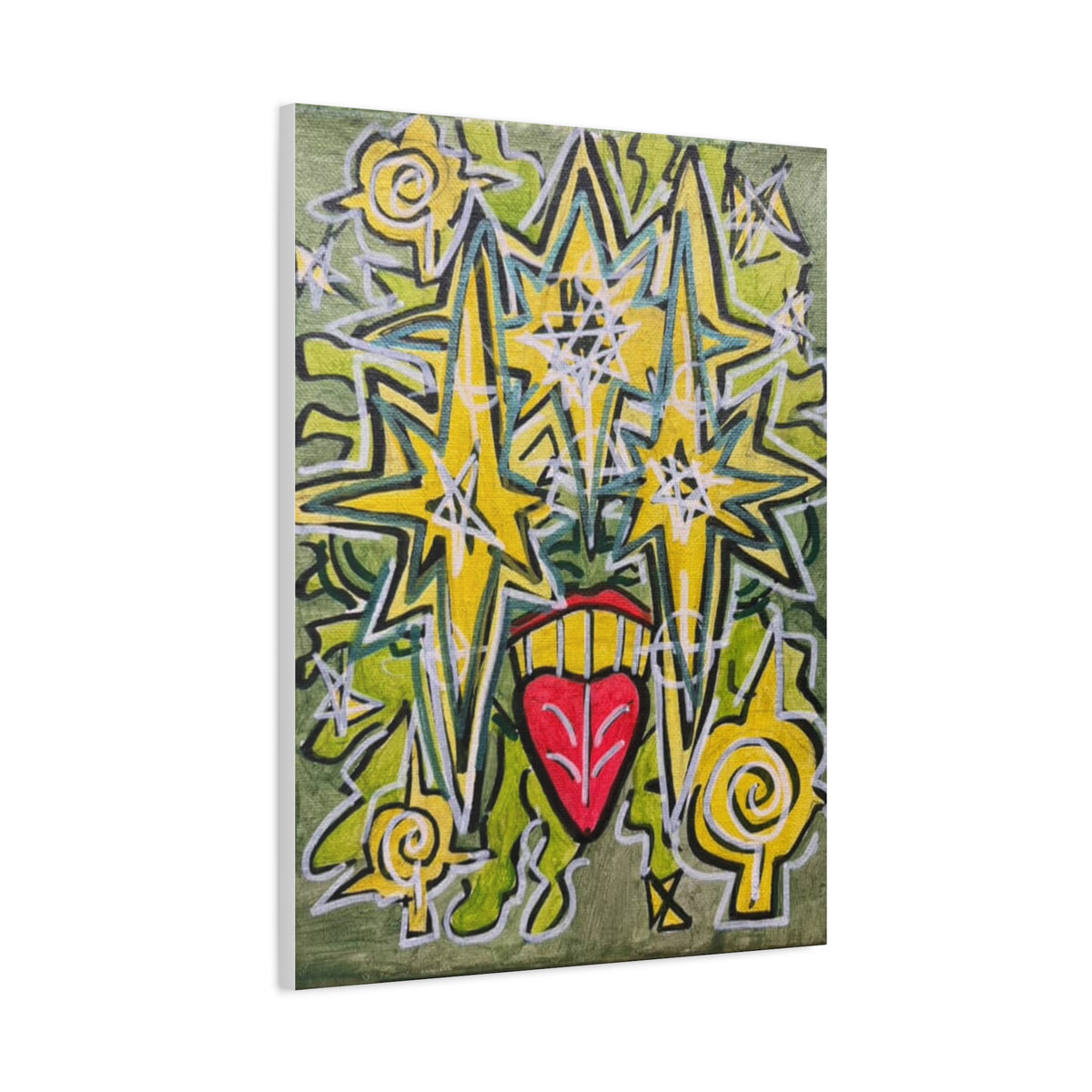 NEW B.O.R.N vertical Matte Canvas, Stretched, 1.25"