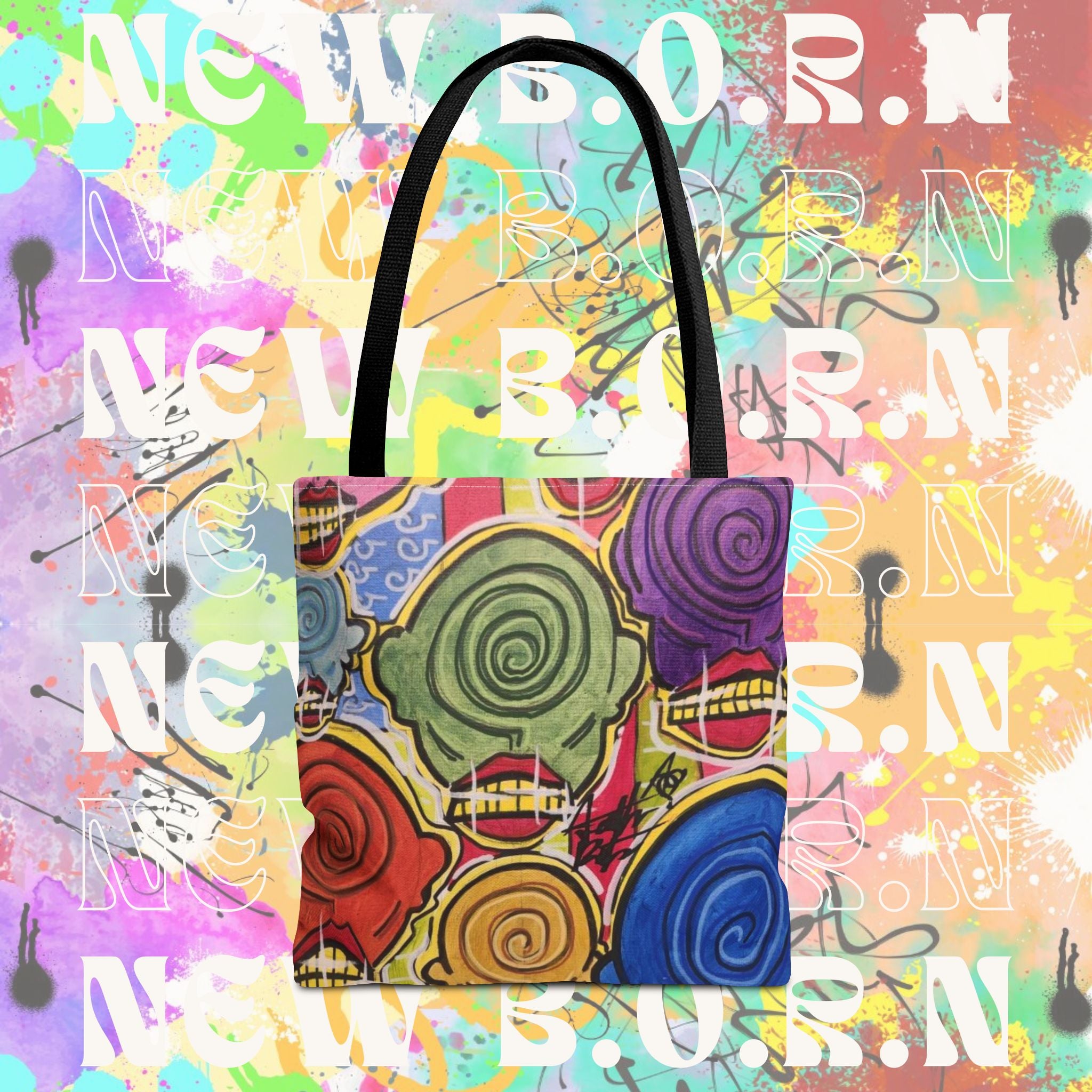 UNDER THE FLAG NEW B.O.R.N Tote Bag