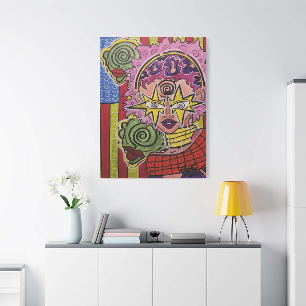HERB EYES NEW B.O.R.N vertical Matte Canvas, Stretched, 1.25"