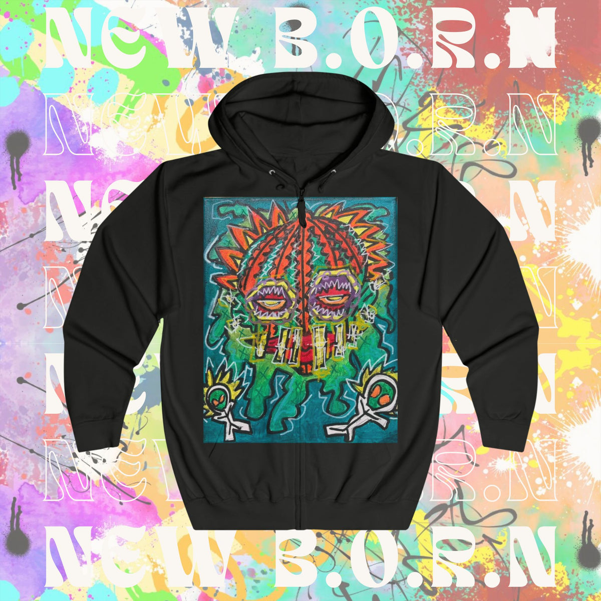POTHEAD NEW B.O.R.N THE MAKER Unisex Full Zip Hoodie