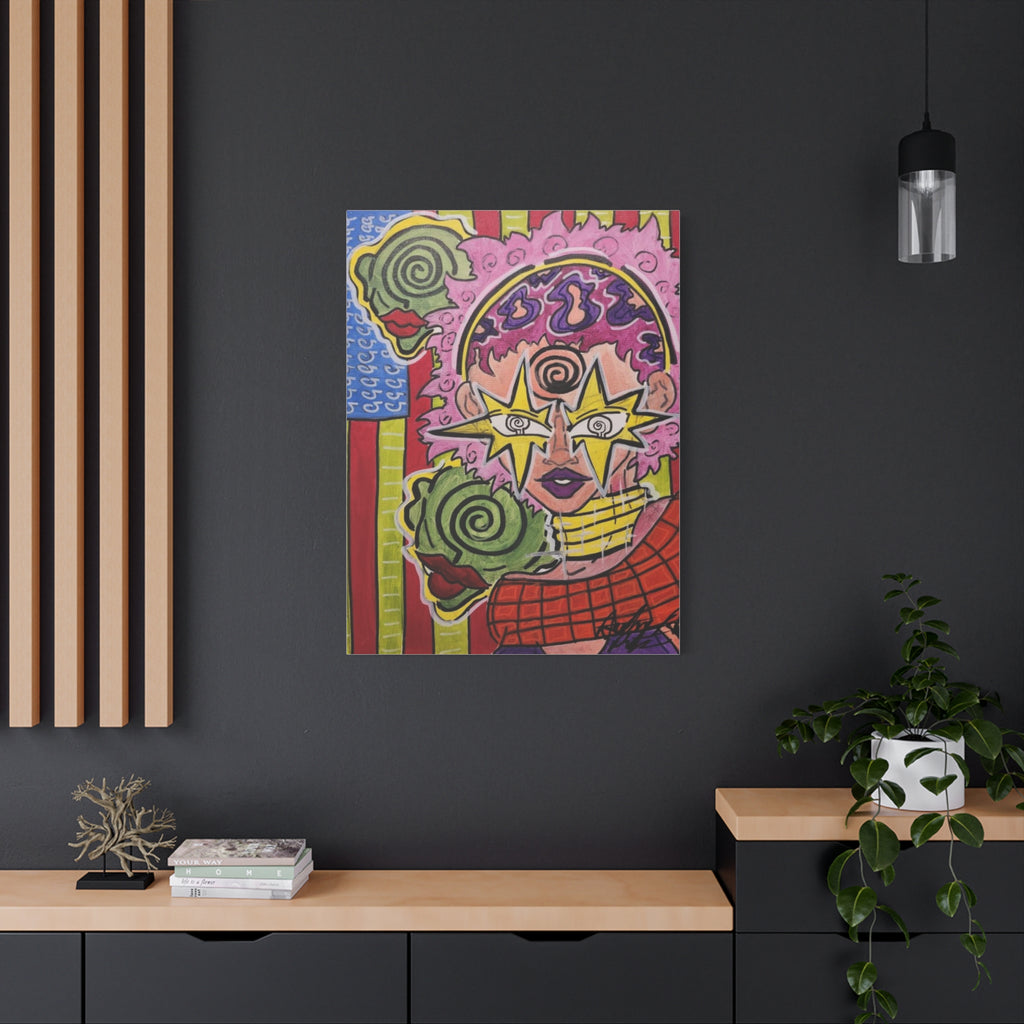 HERB EYES NEW B.O.R.N vertical Matte Canvas, Stretched, 1.25"